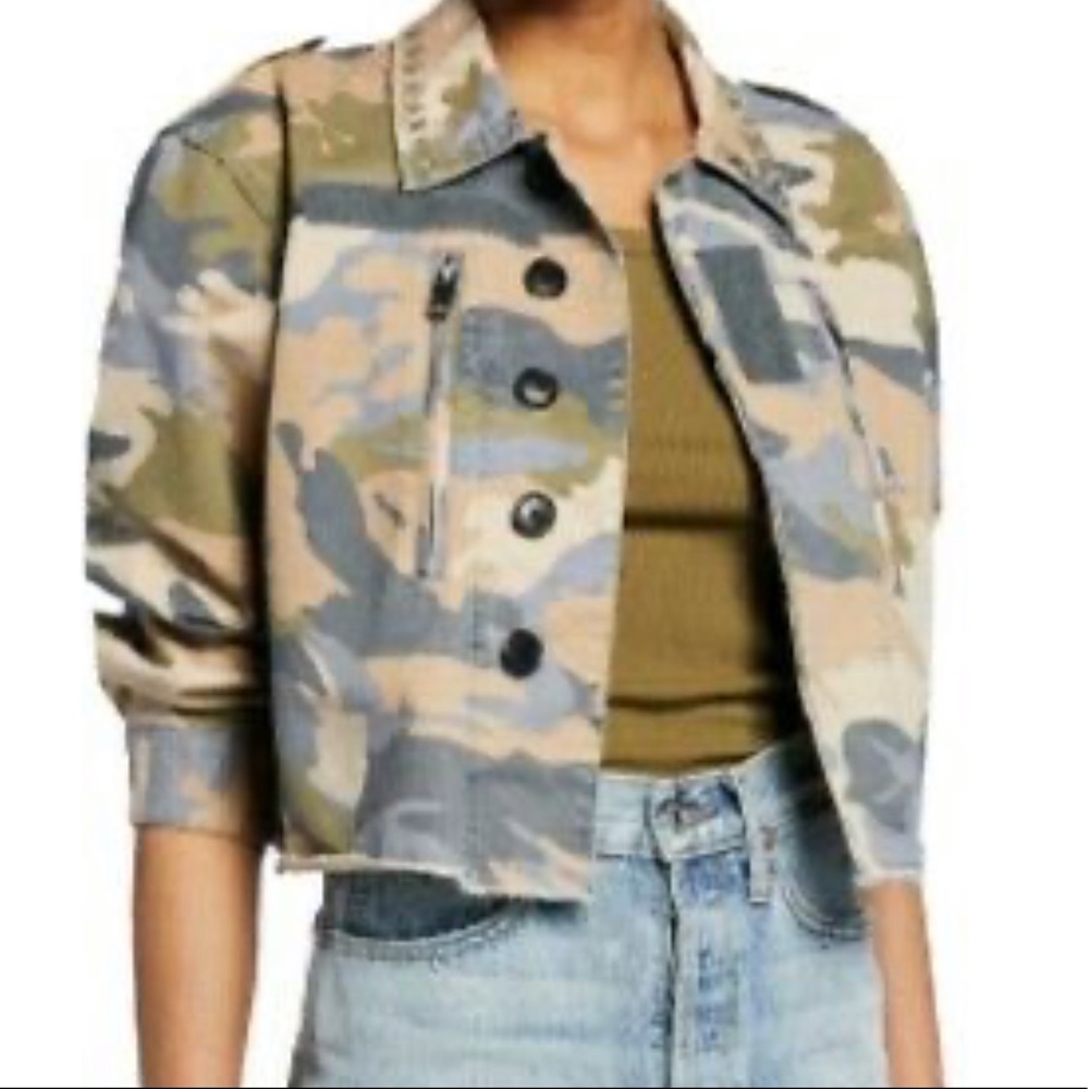 Zadig & Voltaire cropped camo jacket